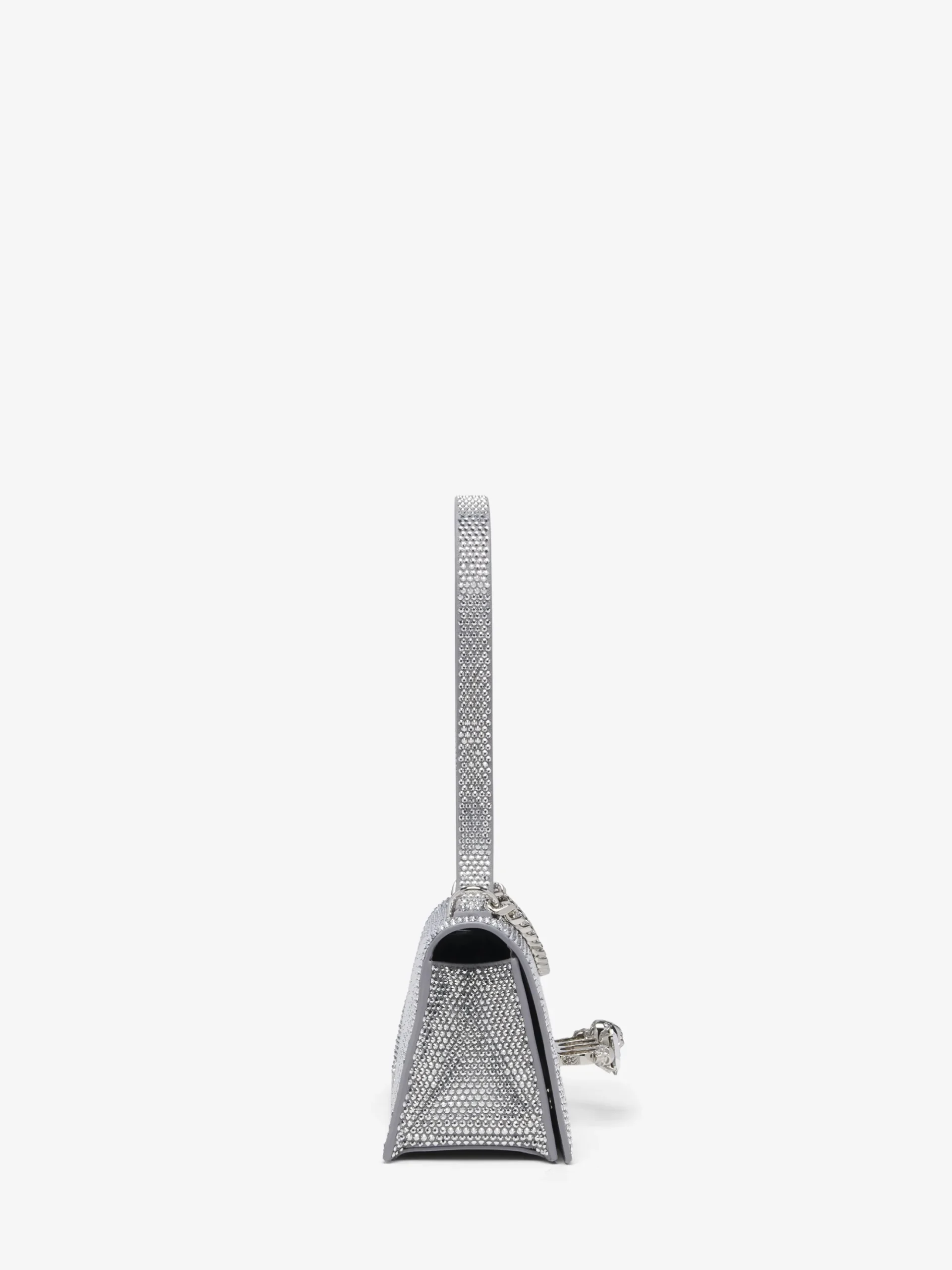 Women's Jewelled Top Handle in Silver-finish
