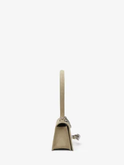 Women's Jewelled Top Handle in Light Brown