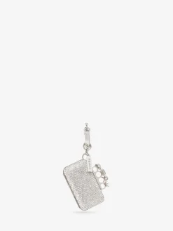 Women's Knuckle Clutch Charm in Palladium