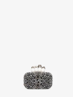Women's Knuckle Clutch in Black