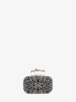 Women's Knuckle Clutch in Black