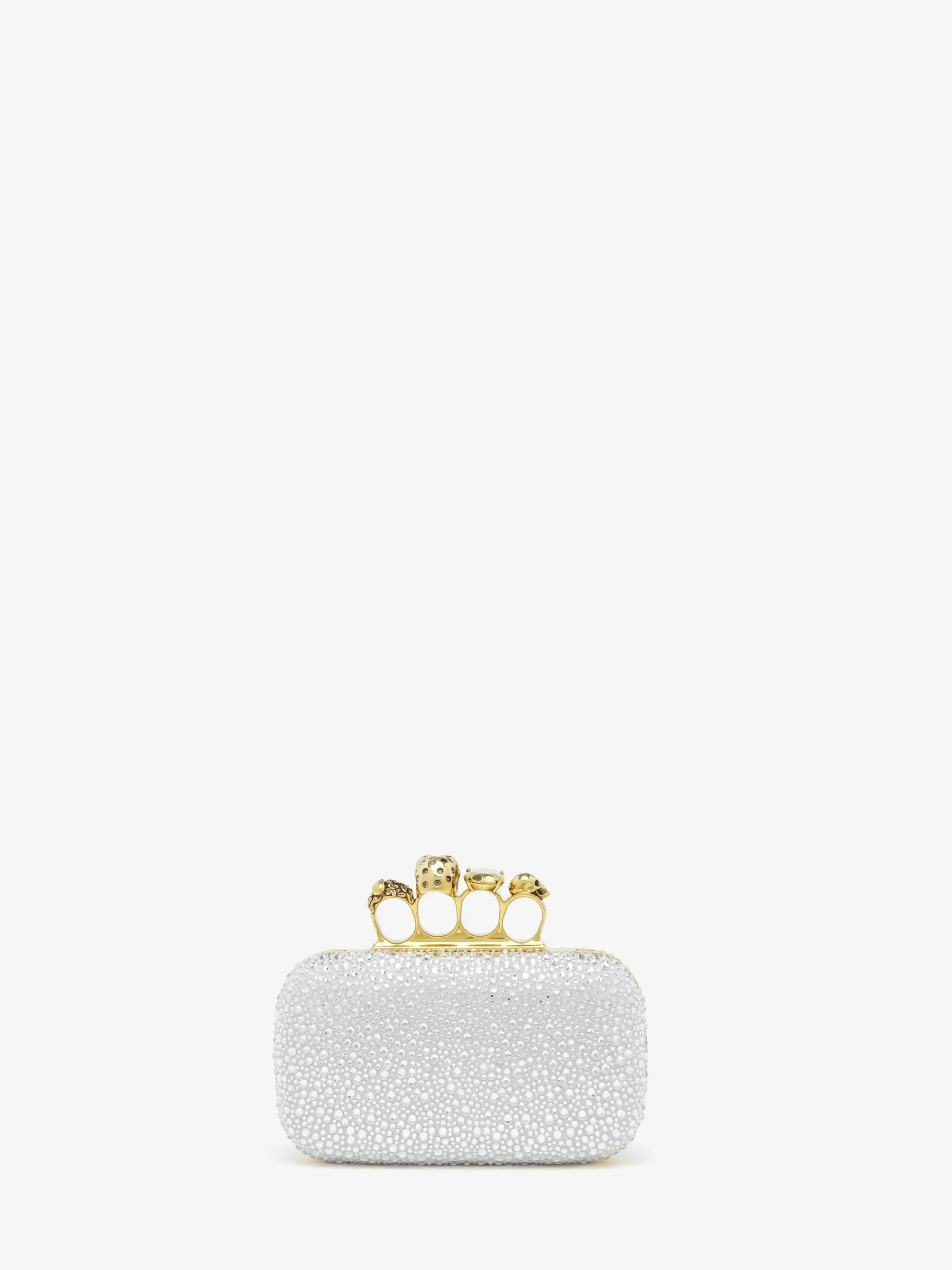 Women's Knuckle Clutch in Silver