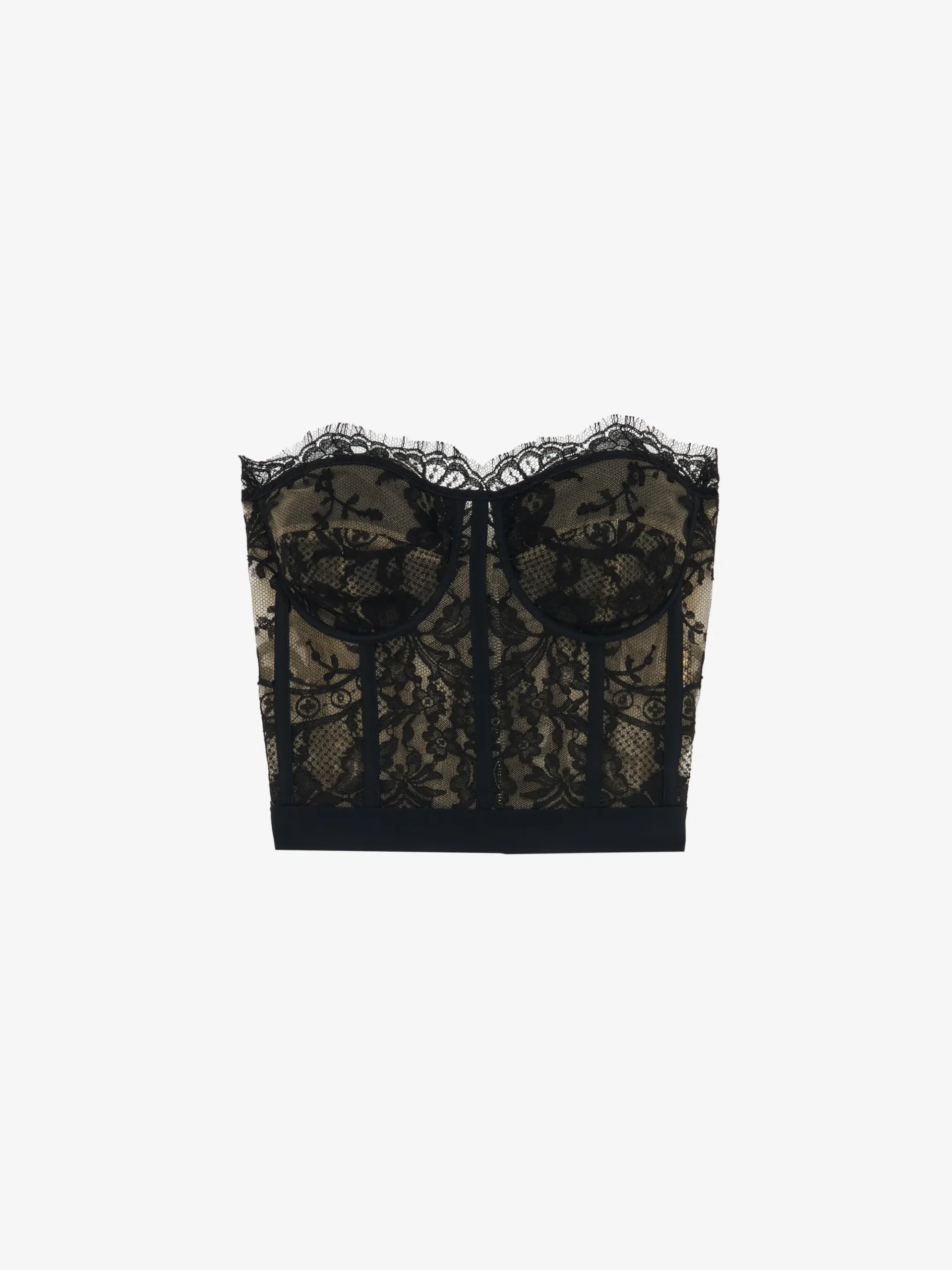 Women's Lace Corset in Black