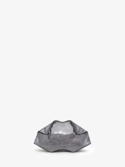 Women's Manta Clutch in Dark Silver