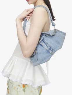 Women's Manta Clutch in Washed Blue
