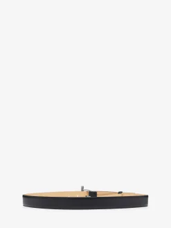 Women's McQueen T-Bar Hip Belt in Black/Silver