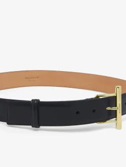 Women's McQueen T-Bar Hip Belt in Black/Gold