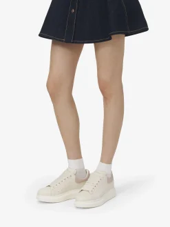 Women's Oversized Sneaker in Off White/Pink
