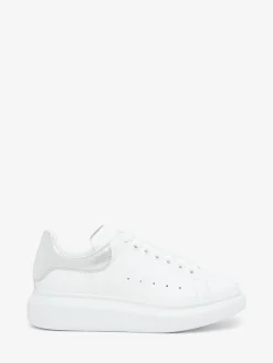 Women's Oversized Sneaker in White/Silver