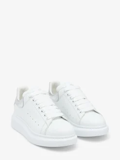 Women's Oversized Sneaker in White/Silver