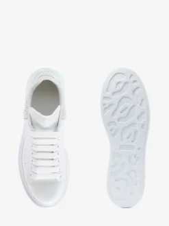 Women's Oversized Sneaker in White/Silver