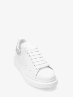 Women's Oversized Sneaker in White/Silver