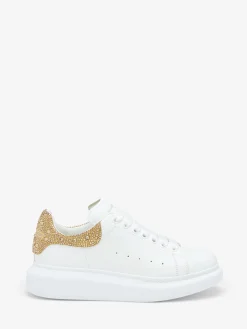 Women's Oversized Sneaker in White/Gold