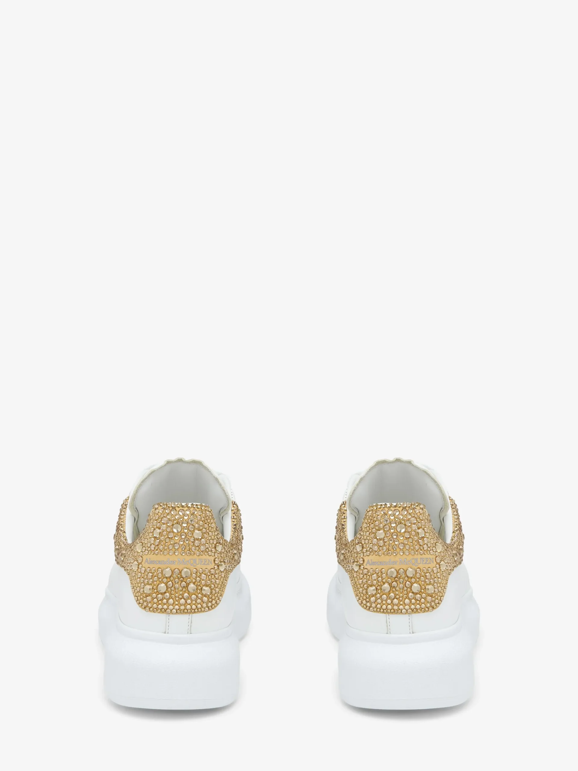 Women's Oversized Sneaker in White/Gold