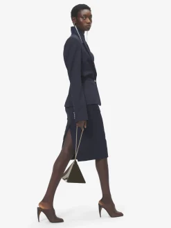 Women's Pencil Skirt in Navy