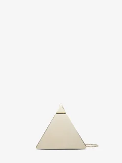 Women's Pyramid Clutch in Gold