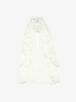 Women's Ruffled Top in Cream