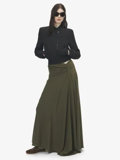 Women's Silk Bomber Jacket in Black