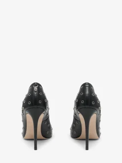 Women's Skull Pump in Black
