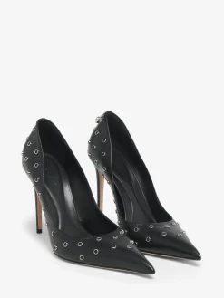 Women's Skull Pump in Black