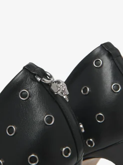 Women's Skull Pump in Black