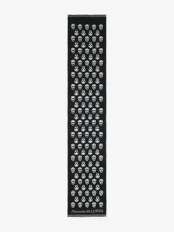 Women's Skull Scarf in Black