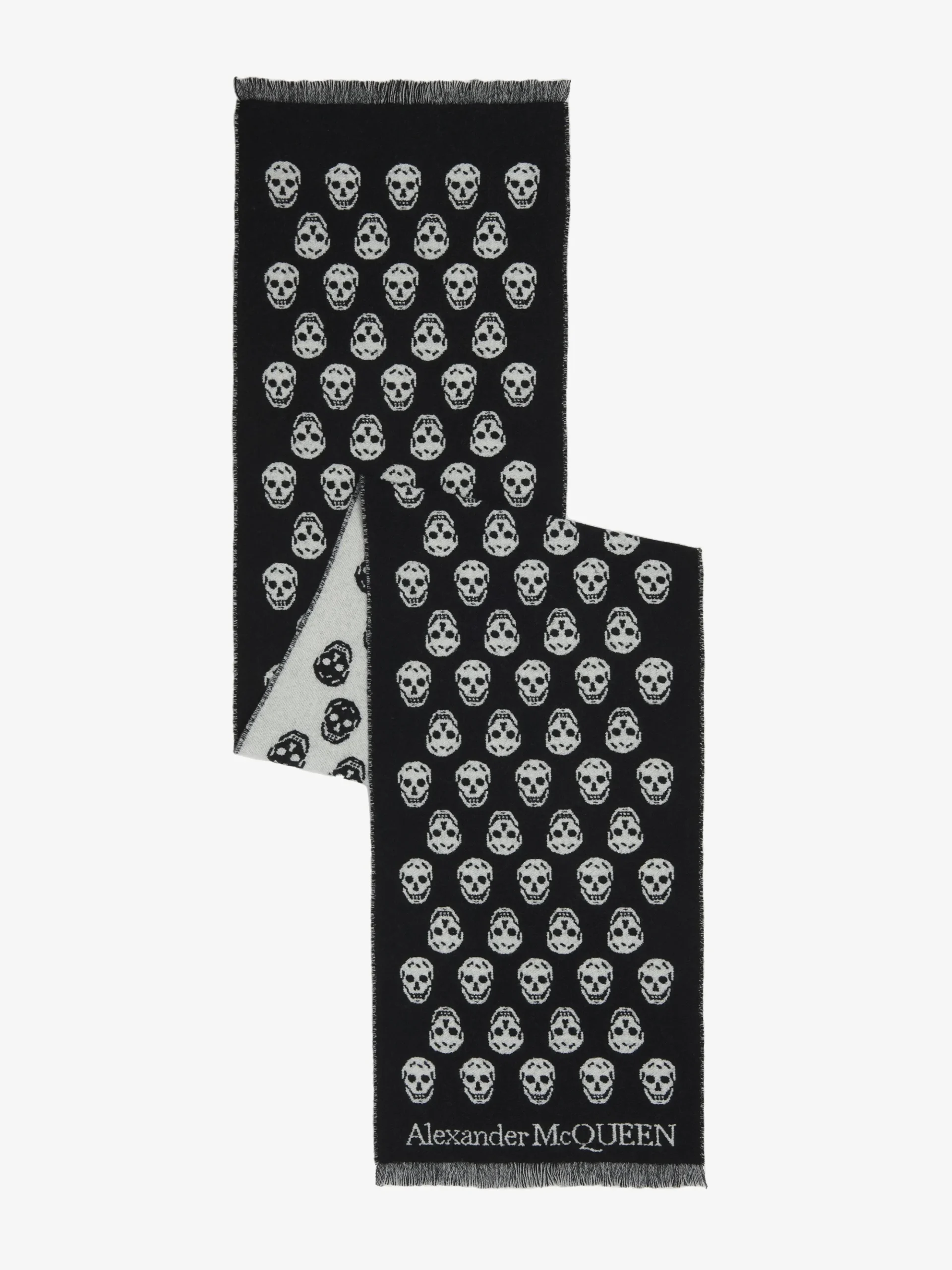 Women's Skull Scarf in Black