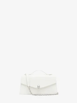 Women's Skull Top Handle in White