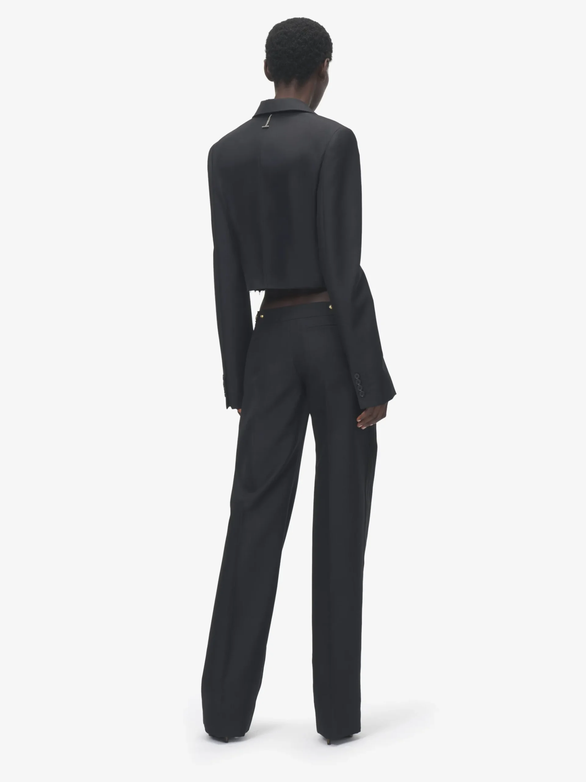 Women's Straight Leg Trousers in Black