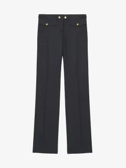 Women's Straight Leg Trousers in Black