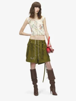 Women's Summer Floral Corset Top in Multicolor