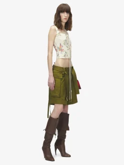 Women's Summer Floral Corset Top in Multicolor