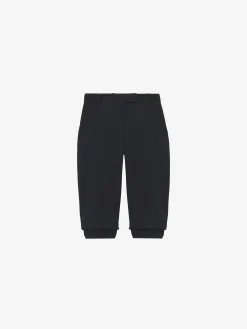 Women's Tailored Capri Trousers in Black
