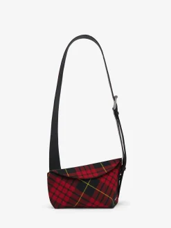 Women's T-Bar Sling Bag in Red/Black/Yellow