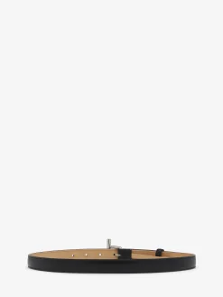 Women's T-Bar Waist Belt in Black