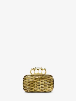 Women's Thorn Knuckle Clutch in Gold