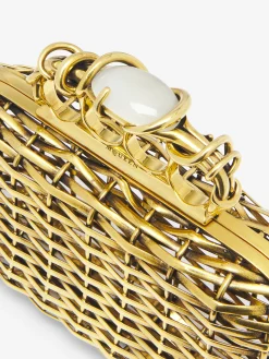 Women's Thorn Knuckle Clutch in Gold