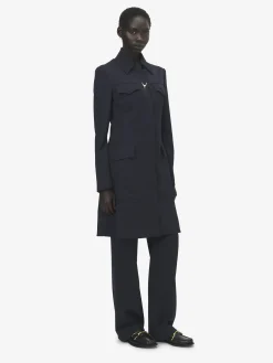 Women's Wishbone Coat in Indigo