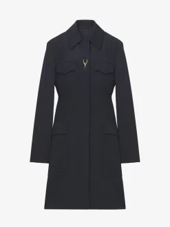 Women's Wishbone Coat in Indigo